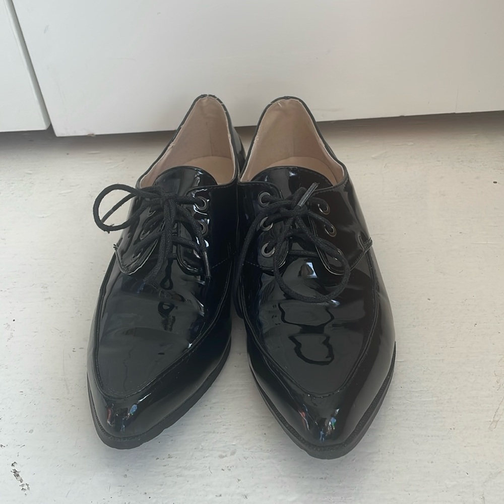 Daisy street faux patent leather flats size 38 or 7.5